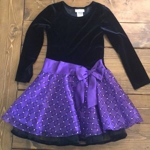Black and purple dress